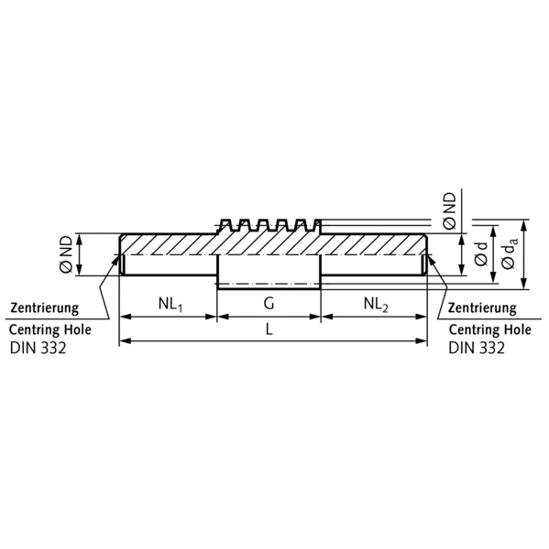 Mädler - Schneckenwelle 2-gängig (Modul 1,5) - 40 mm